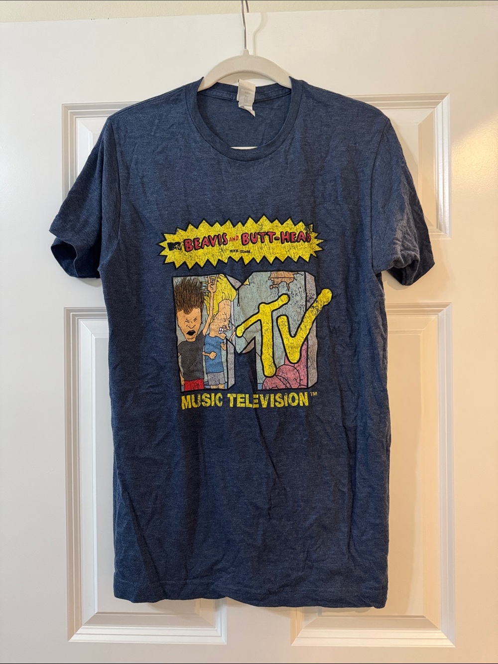 MTV Beavis and Butt-Head Navy Blue Graphic Tee